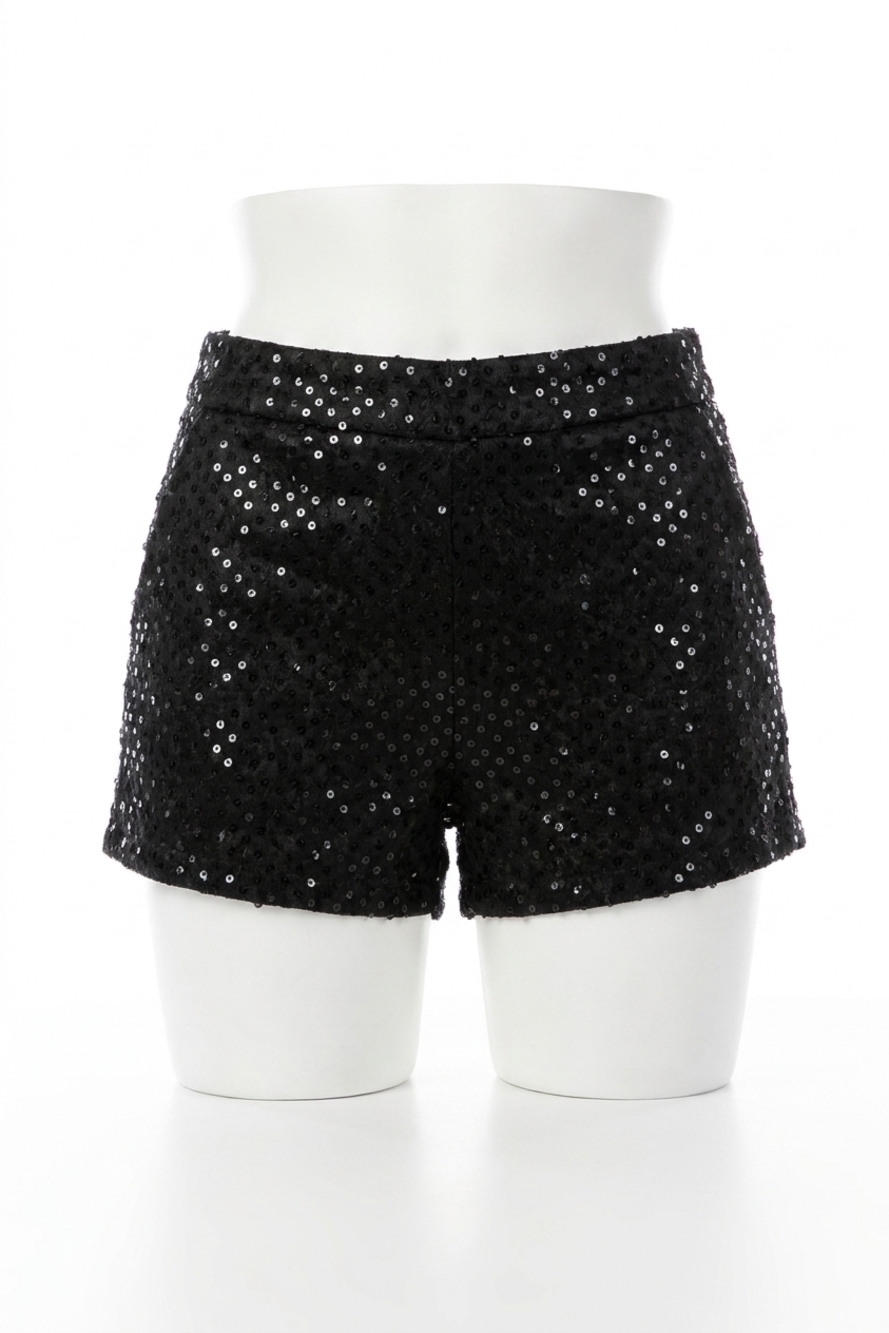 NEW TCEC blackout bling shorts in black